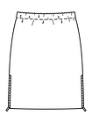 Мини-юбка из стёганой ткани