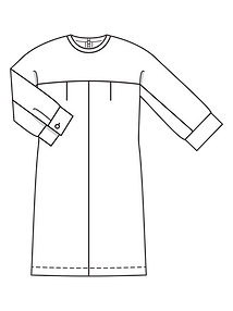 Технический рисунок джинсового платья