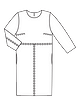 Платье прямого кроя №121 — выкройка из Burda 12/2023