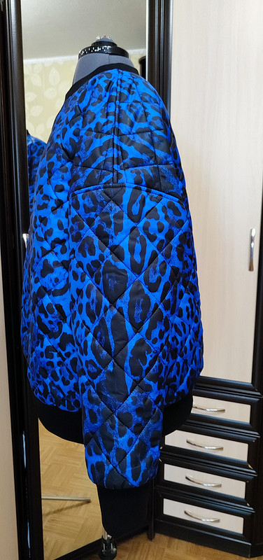 Свитшот из курточной стёжки «Леопард» от kirinka_sewing_world 