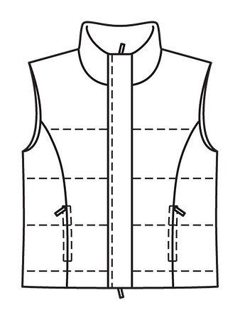 Выкройка детского жилета Вена - Все лекала - Лекала для пошива