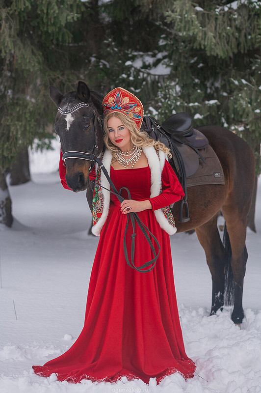 Костюм в Русском стиле: жилет, юбка и корсет от Ксения Огнева