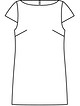 Мини-платье из расшитой пайетками ткани №130 — выкройка из Burda 1/2010