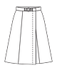 Юбка А-силуэта с запахом №115