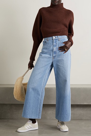 С чем носить джинсы: идеи для разных фасонов, модные образы, фото