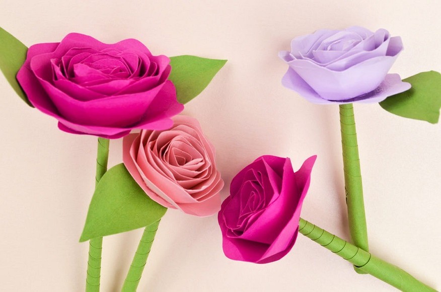Цветы из бумаги — 165 фото и видео описание создания красивых и стильных бумажных цветов