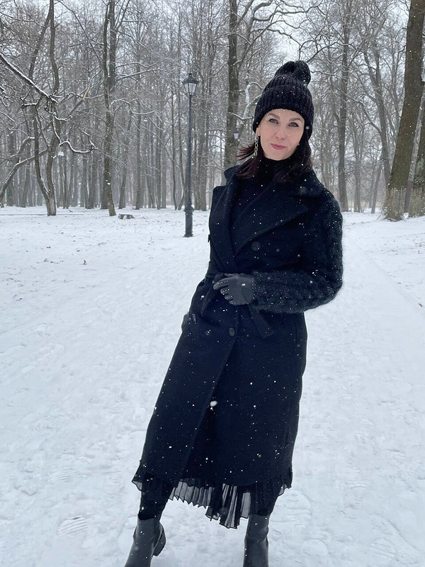Пальто  total black от OlesjaKodina