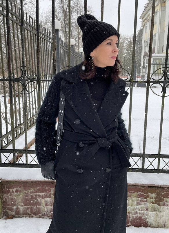 Пальто  total black от OlesjaKodina