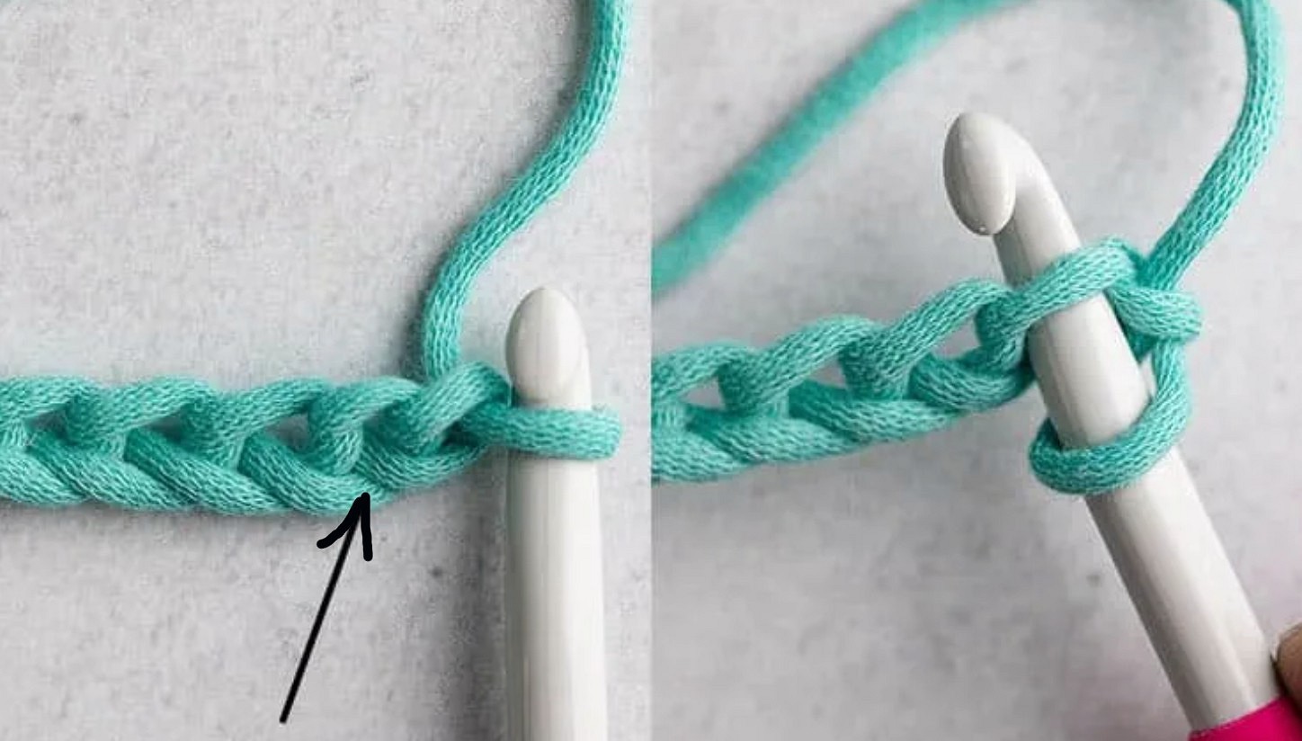 Вязание крючком для начинающих: Столбик без накида