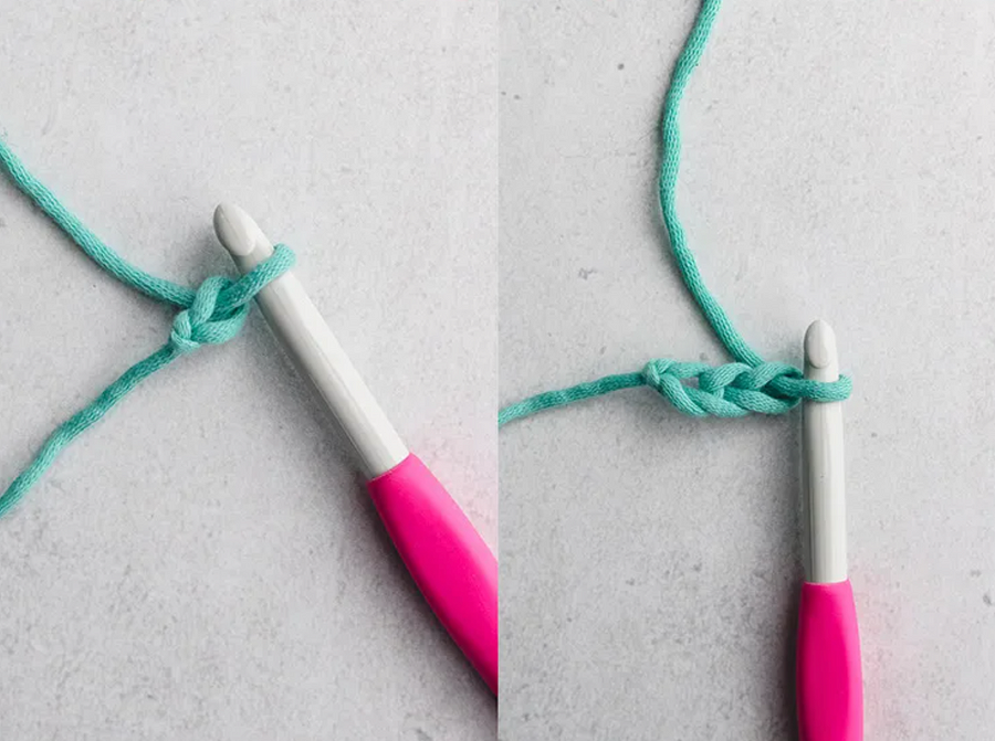 Вязание воздушной петли крючком – как держать крючок?