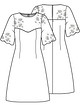 Платье с кружевной кокеткой №19 — выкройка из Knipmode Fashionstyle 3/2023