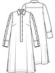 Платье-рубашка с застежками по всей длине рукавов №17 — выкройка из Knipmode Fashionstyle 3/2023