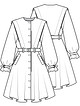 Платье с расширенной линией плеч №4 — выкройка из Knipmode Fashionstyle 3/2023