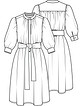 Платье с широким завязывающимся поясом №2 — выкройка из Knipmode Fashionstyle 3/2023