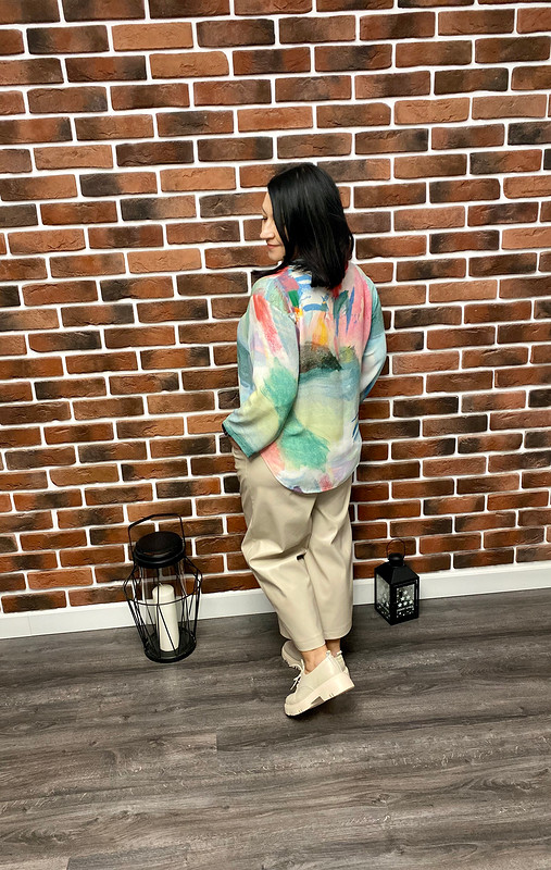 Три модели в одном посте: брюки, пуловер и блузка-пуловер от Olga553