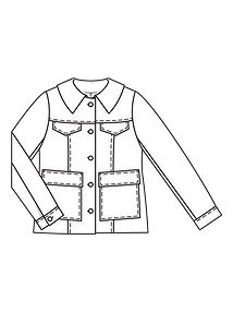 Технический рисунок жакета-куртки