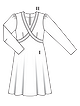 Платье приталенного силуэта №102 — выкройка из Burda 3/2023