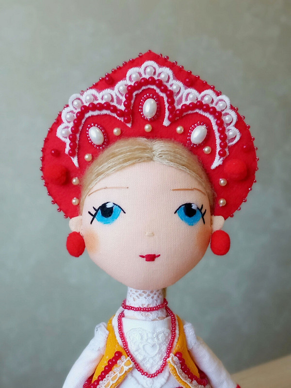Кукла в русском народном платье от @roxydolls