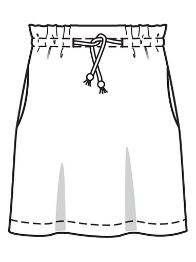 Мини-юбка из трикотажа