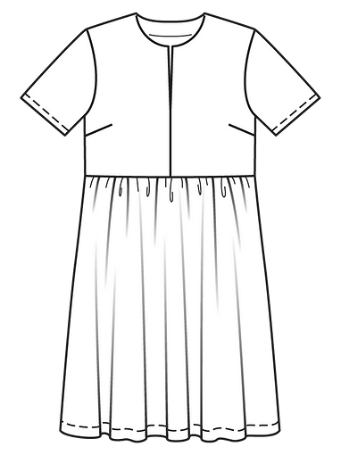 Платье мини в стиле ампир
