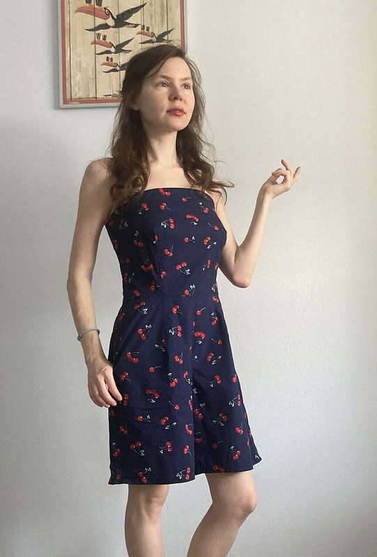 Комплект комбинезон и юбка «Вишенки» от NataliaSergeeva