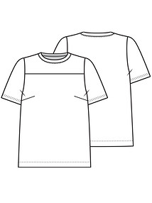 Технический рисунок блузки-футболки