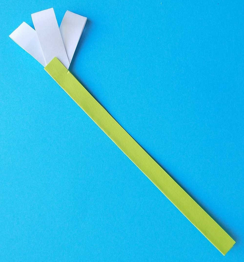 Простые схемы как сделать цветы подснежника из бумаги