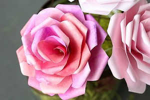 Как сделать розу из бумаги: 4 способа + шаблоны