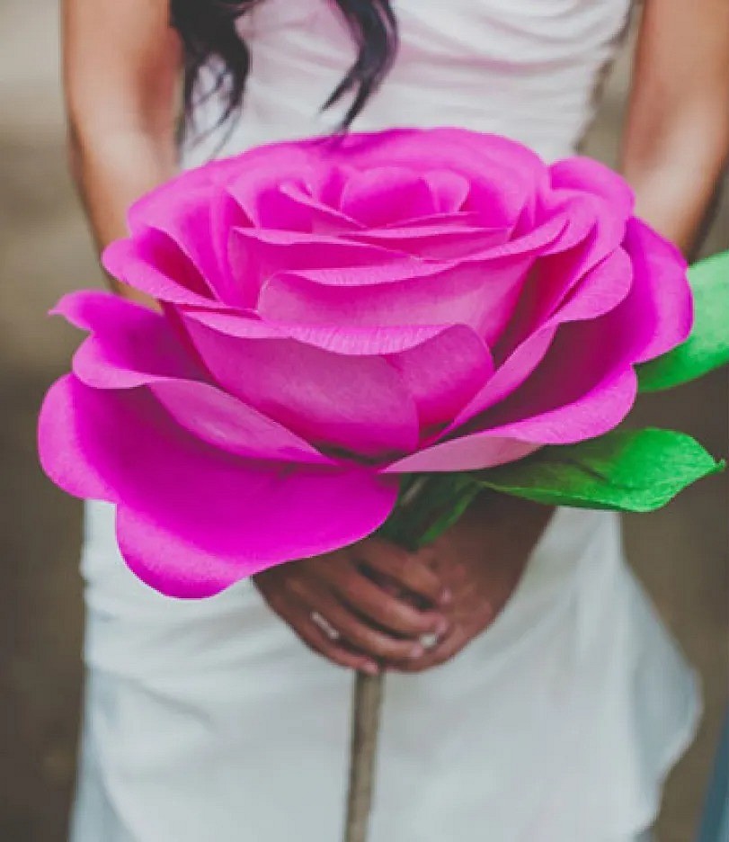 DIY Paper Rose Bouquet for September 1st