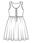 Платье-сарафан и фартук