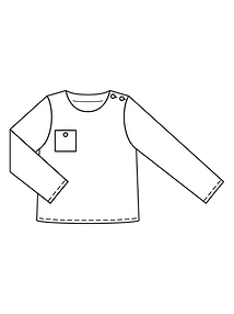 Технический рисунок рубашки-туники