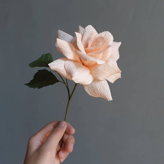 Розы из гофрированной бумаги своими руками