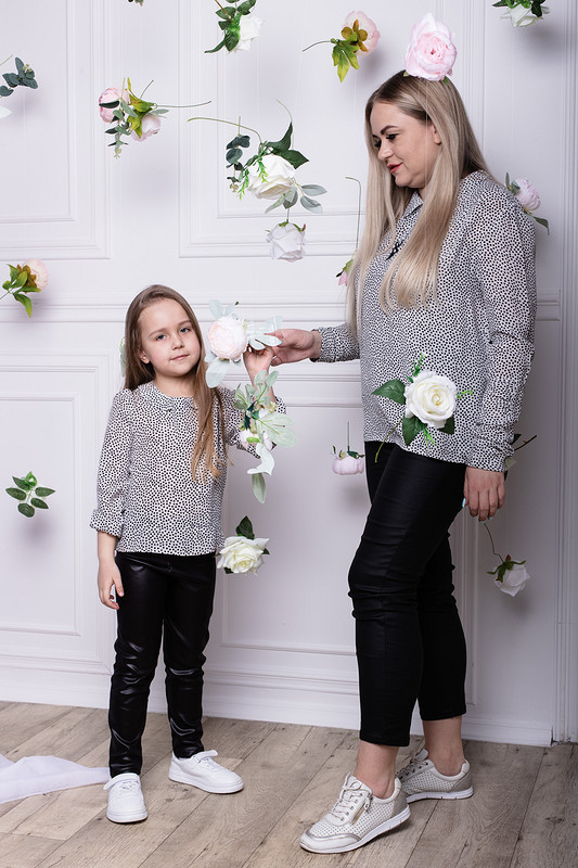 Блузки для мамы с дочкой от Юлия Чебушева
