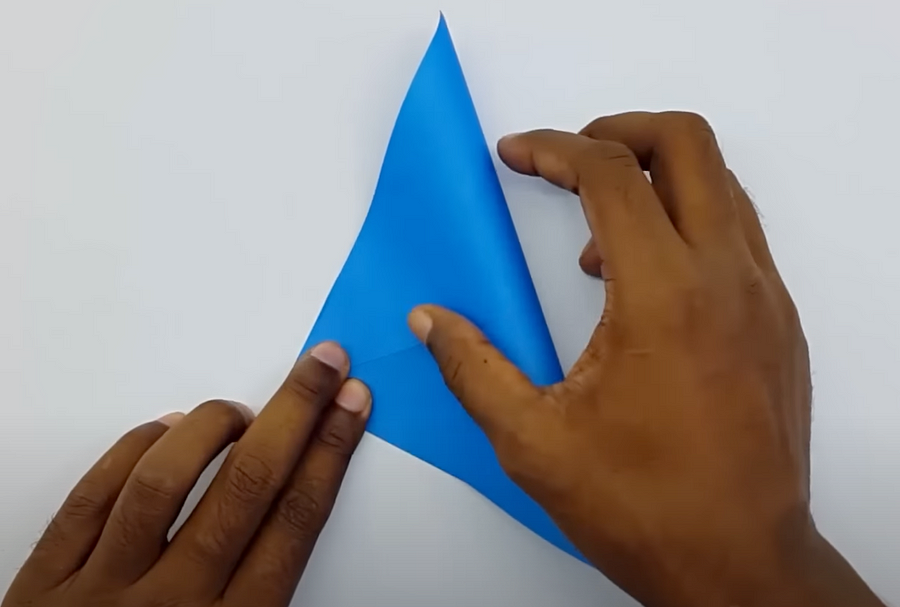 Простая оригами птица из бумаги