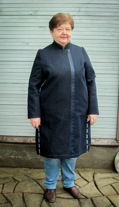 Джинсовое пальто для сестры от Елена  arvovna