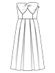 Платье с лифом-корсажем №121 — выкройка из Burda 5/2023