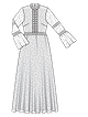 Свадебное платье из кружева №127 — выкройка из Burda 5/2023