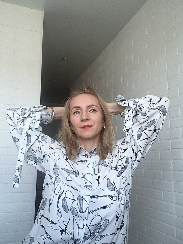 Длинная рубашка с завязками от SvetlanaNaumova