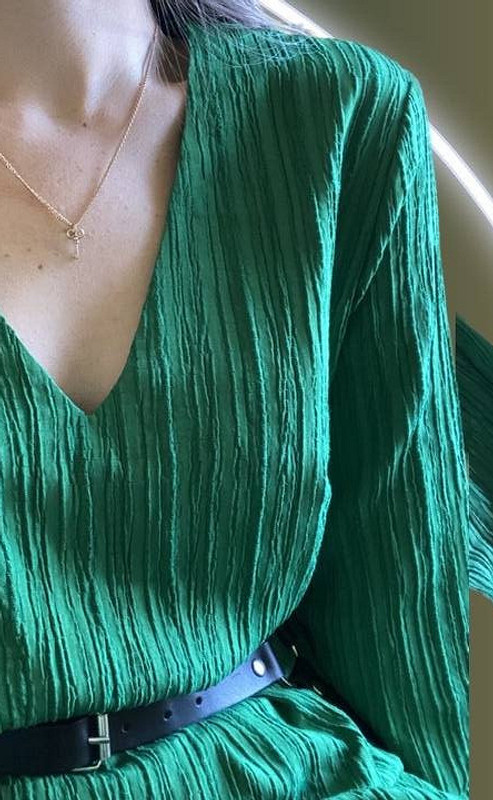 Платье «Зеленым зелено» от @yuliafrolowa