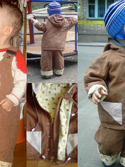 Работа с названием Детский комплект: куртка и комбинезон