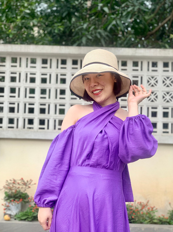 Платье «Purple maxi for summer» от Binh Ngo
