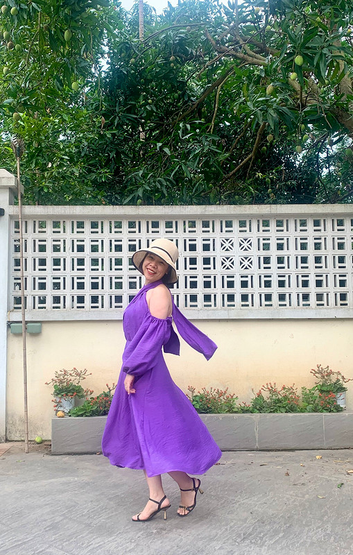 Платье «Purple maxi for summer» от Binh Ngo