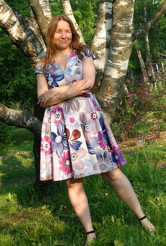 Винтажное платье Сирень от _Lelik
