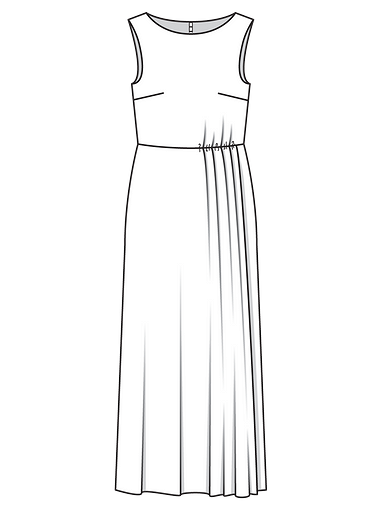 Вечернее платье из ткани с пайетками