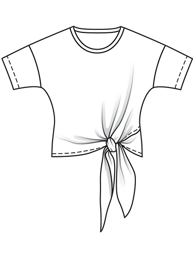 Блузка с завязками