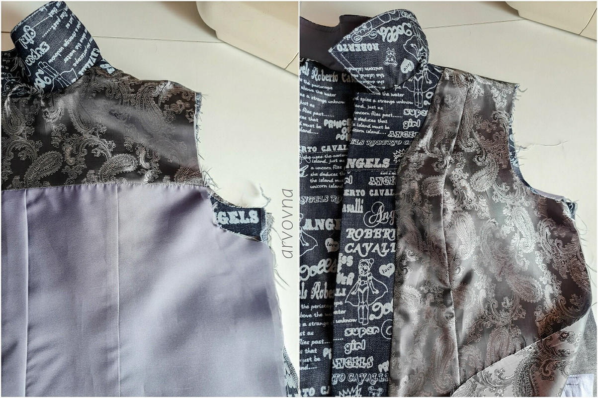 Жакет-куртка 104 №3/2023 из принтованной джинсы от Елена  arvovna