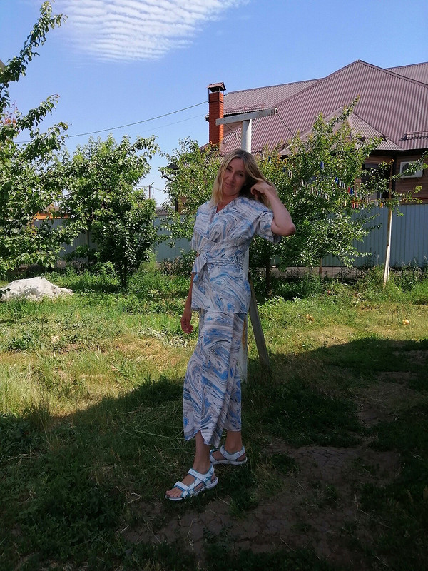 Летние блузка и брюки от Ольга Колодина