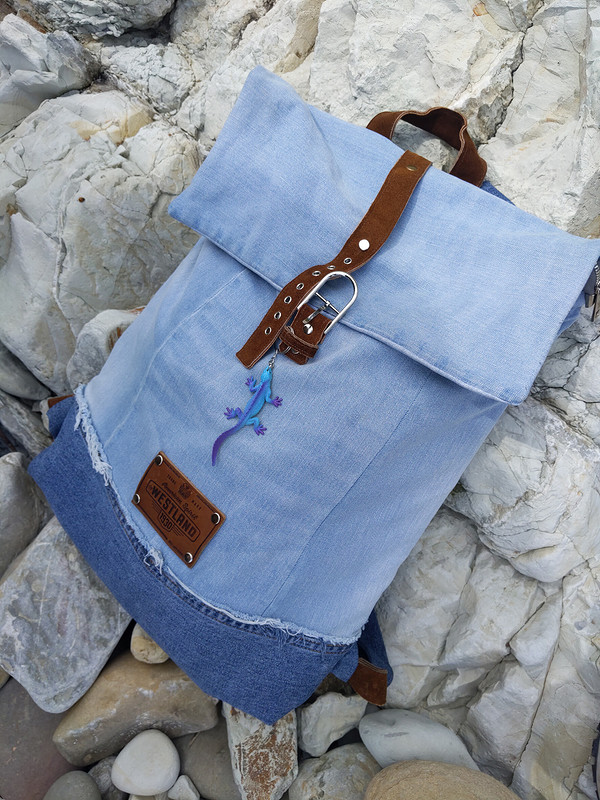 Рюкзак для художника и шелковая юбка с рыбами) от _Lelik