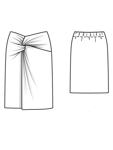 Пляжная юбка с оригинальным переплетением