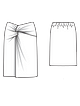 Пляжная юбка с оригинальным переплетением №110